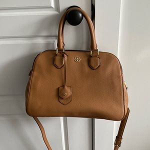 Tory Burch crossbody satchel.